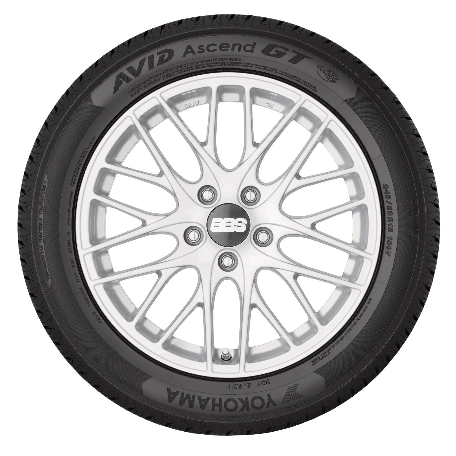 Yokohama AVID Ascend GT 185/55R15 82V - Wheel Haven