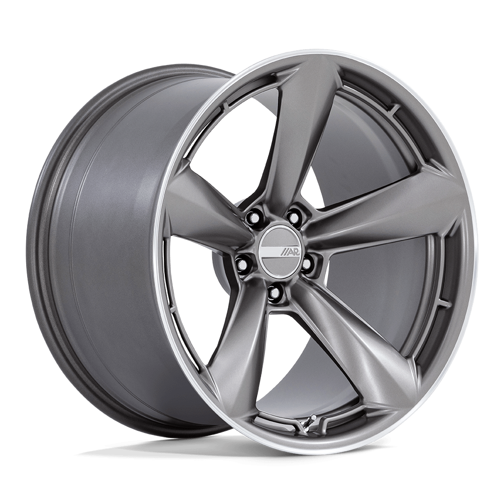 American Racing TTF Matte Anthracite w/ Machined Lip - 20x9.5 | +32 | 5x114.3 | 72.56mm