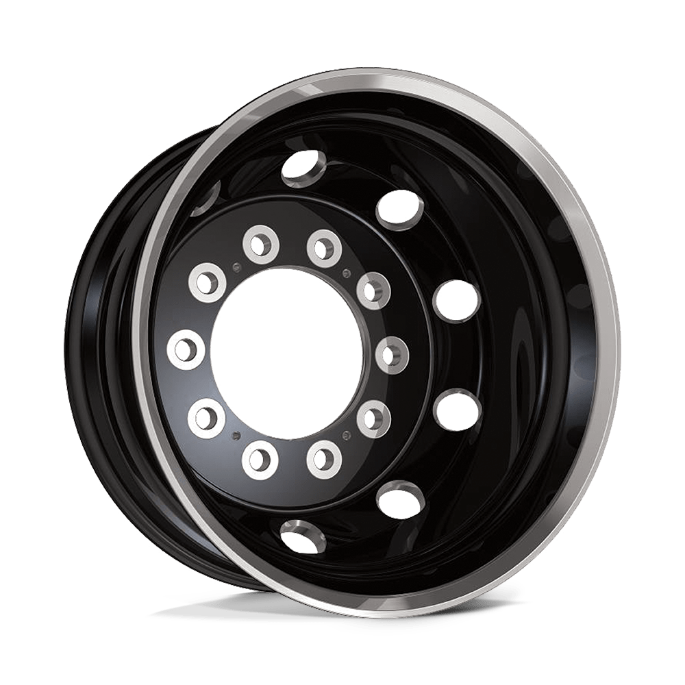 ATX AO404 JOURNEY Satin Black w/ Polished Lip - Rear Outer - 22.5x9 | +99 | 10x285.75 | 220.1mm