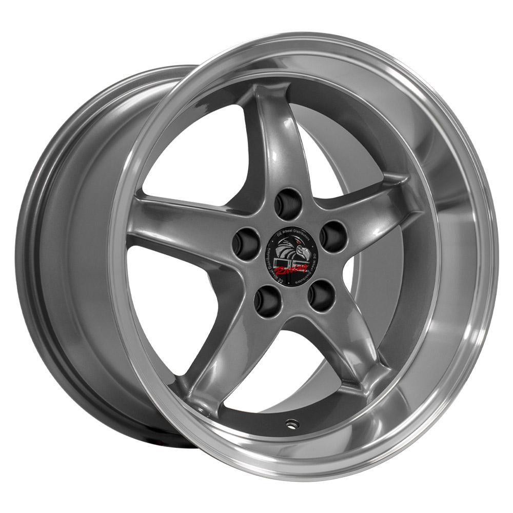 OE Wheels FR04 Gunmetal w/ Machined Lip - 17x10.5 | +27 | 5x114.3 | 70.6mm