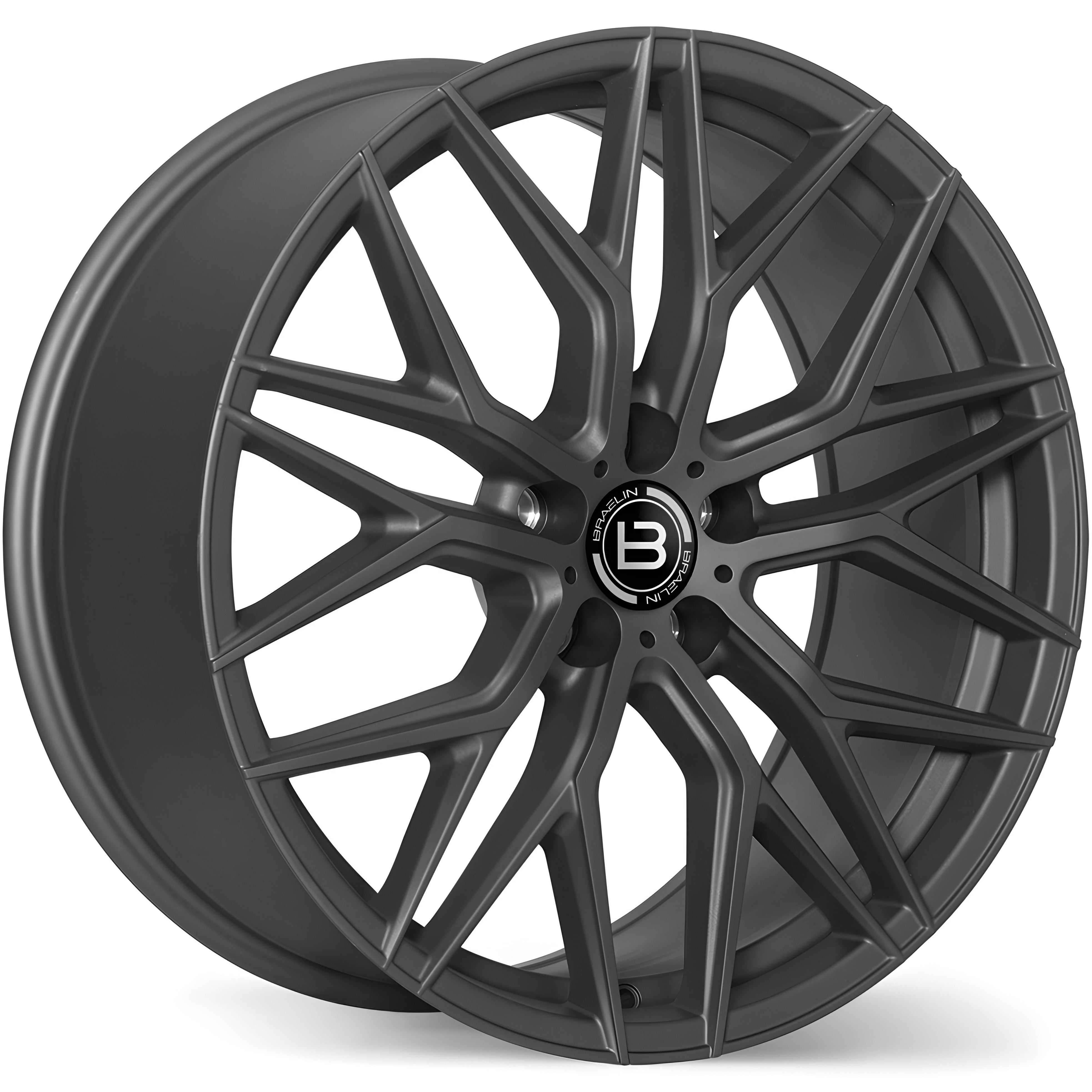 Braelin BR10 Matte Graphite - 20x9 | +38 | 5x120 | 60.1mm - Wheel Haven