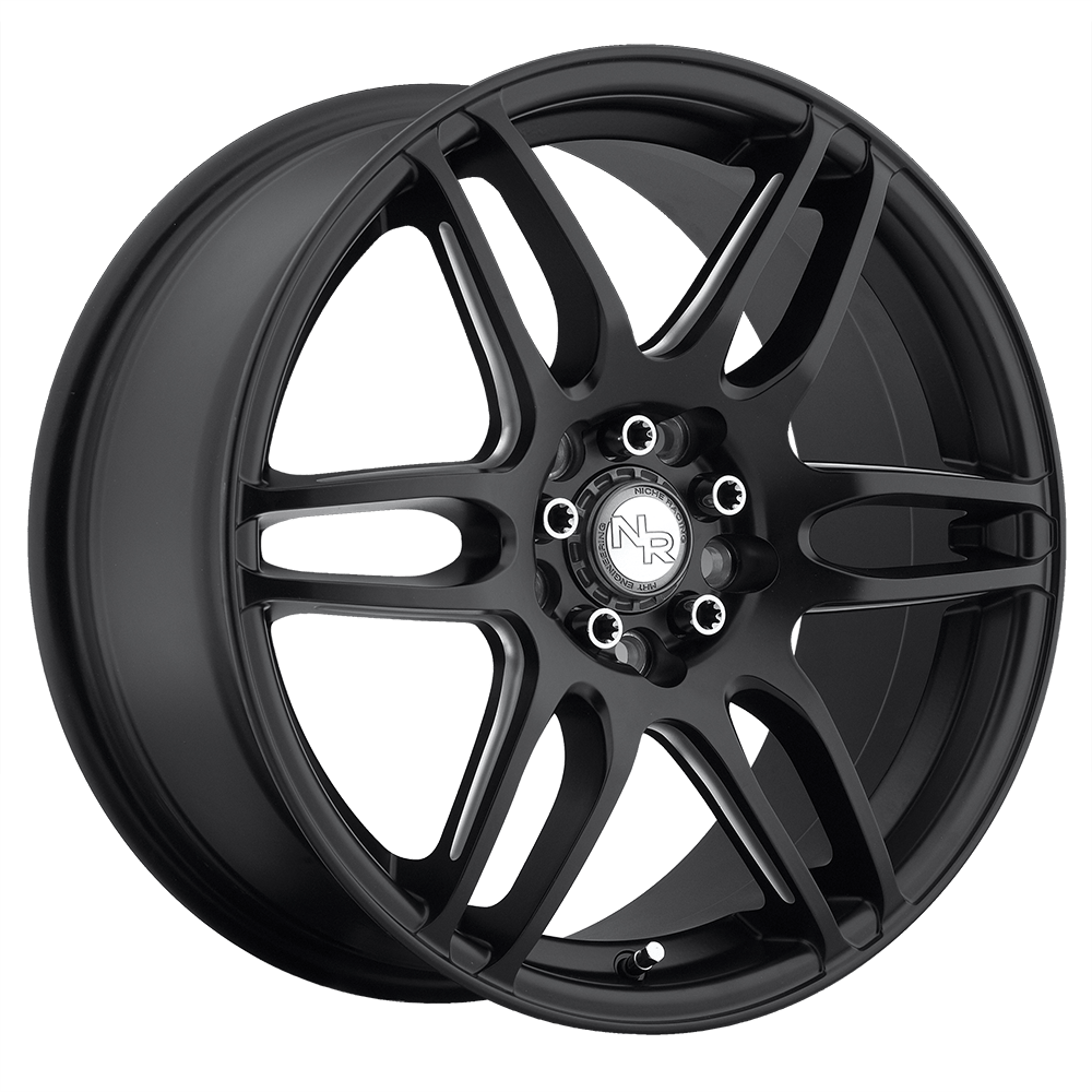 Niche 1PC M106 NR6 Matte Black Milled - 18x8 | +40 | 4x100, 4x114.3 | 66.06mm