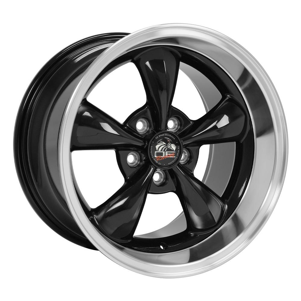 OE Wheels FR01 Black w/ Machined Lip - 17x10.5 | +27 | 5x114.3 | 70.6mm