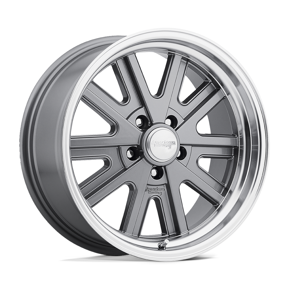 American Racing Vintage VN527 427 MONO CAST Mag Gray Machined - 17x7 | +0 | 5x114.3 | 76.5mm