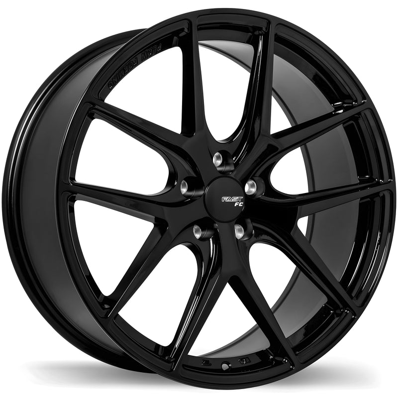 Fast Wheels FC04  Metallic Black - 20x9.5 | +35 | 5x114.3 | 72.6mm - Wheel Haven