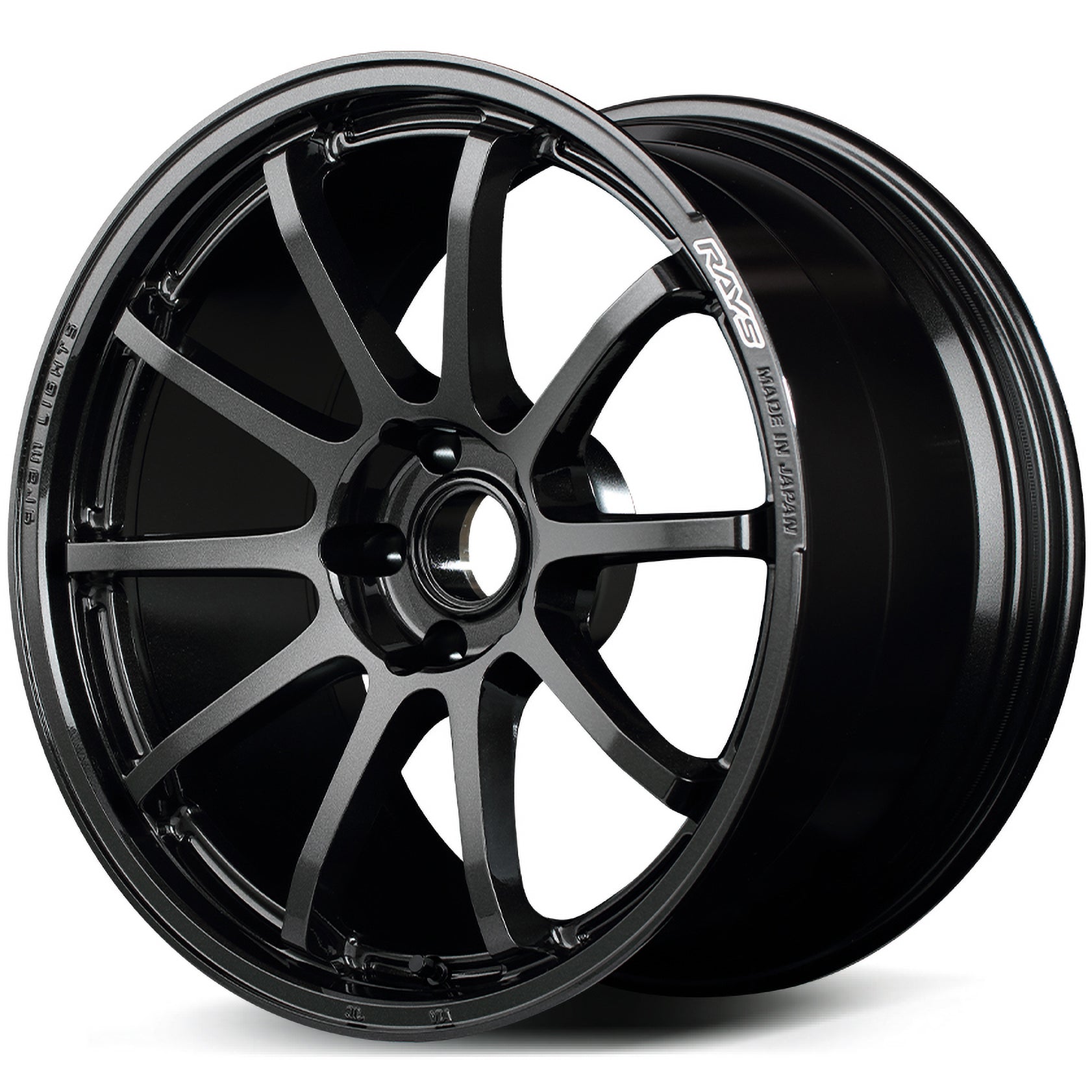 RAYS gramLIGHTS 57NR Glass Black (6NJ) - 18x9.5 | +38 | 5x114.3 | 73.1mm | Face-2