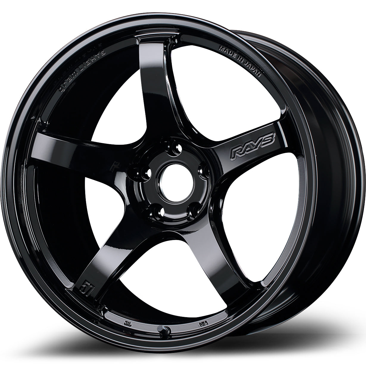 RAYS gramLIGHTS 57CR Glossy Black (GX) - 18x8.5 | +50 | 5x114.3 | 73.1mm