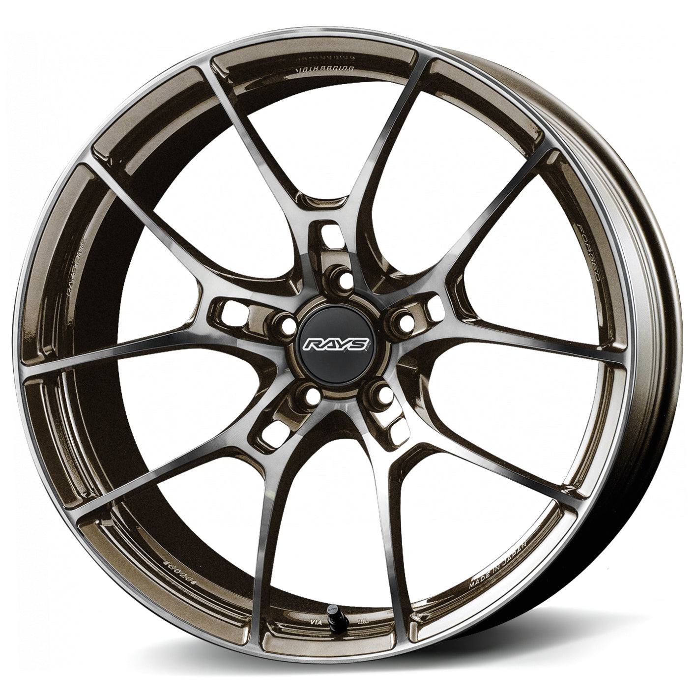 RAYS Volk Racing G025 DA/C Dark Amber Clear / DC (DA) - 18x9.5 | +38 |  5x114.3 | 73.1mm | Face-3