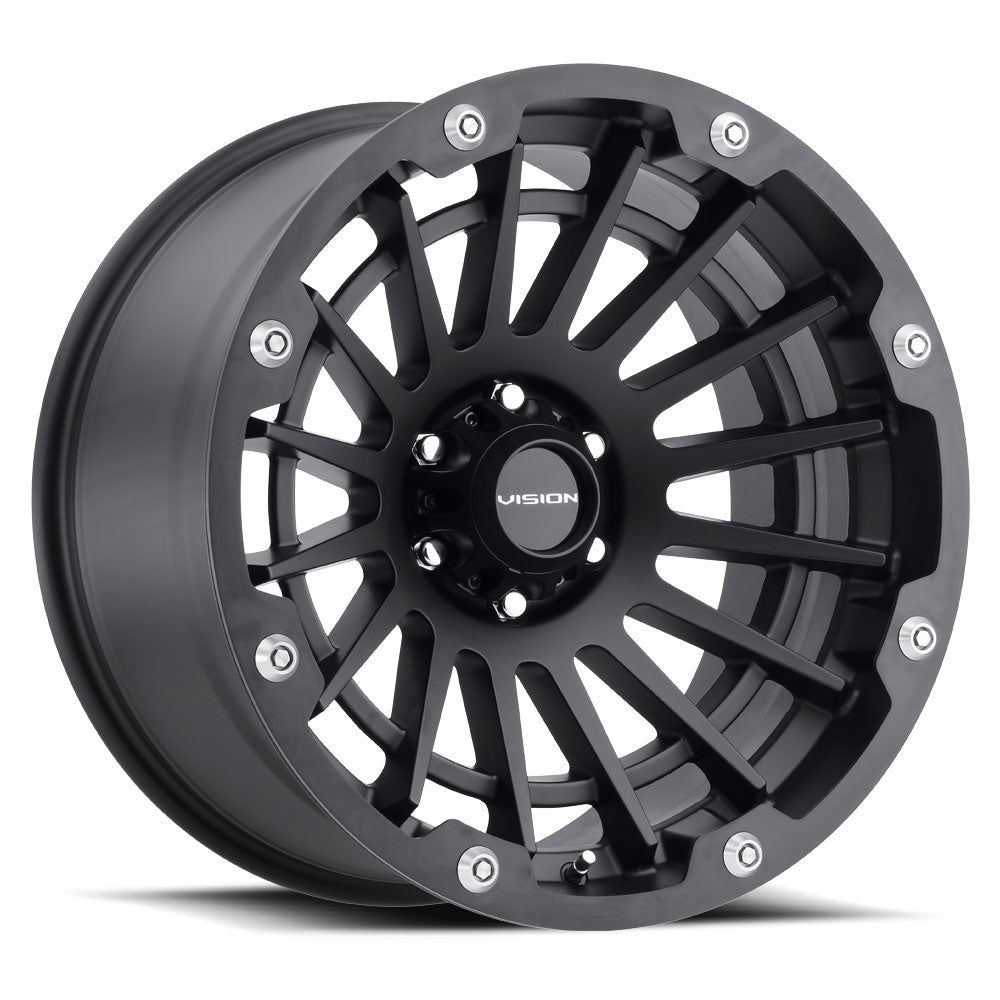 Vision Wheels 417 CREEP Satin Black 20x10 -25 8x170 125.2mm - Wheel Haven